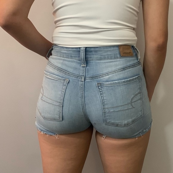 - 👖 American Eagle Outfitters High Waist Denim Shorts -  Woman’s Size 0 👖 - Picture 3 of 11